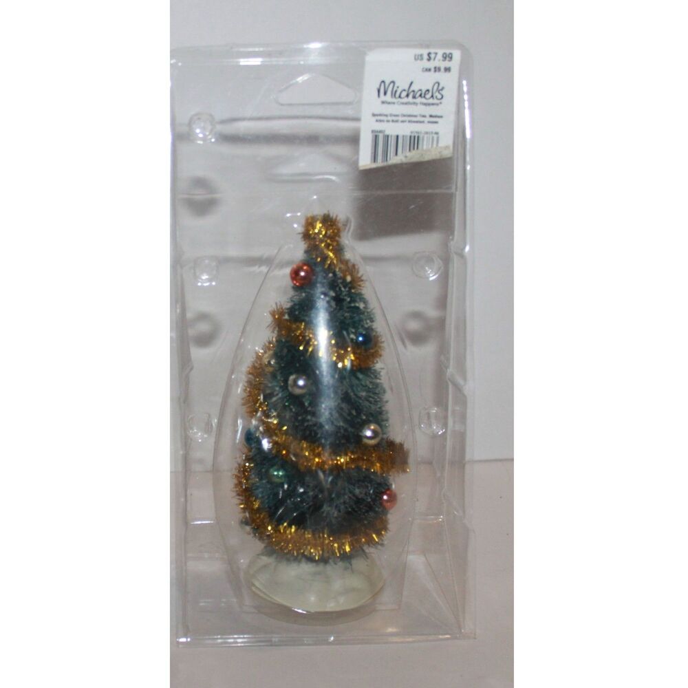 Lemax 6" Decorated Christmas Village Tree "NO STAR"